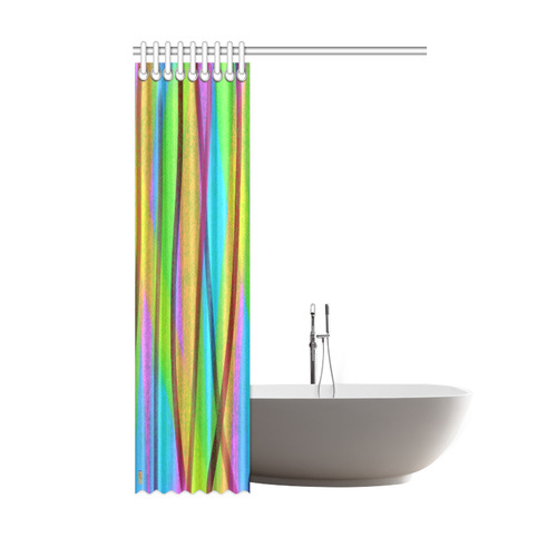 abstract lines Shower Curtain 48"x72"