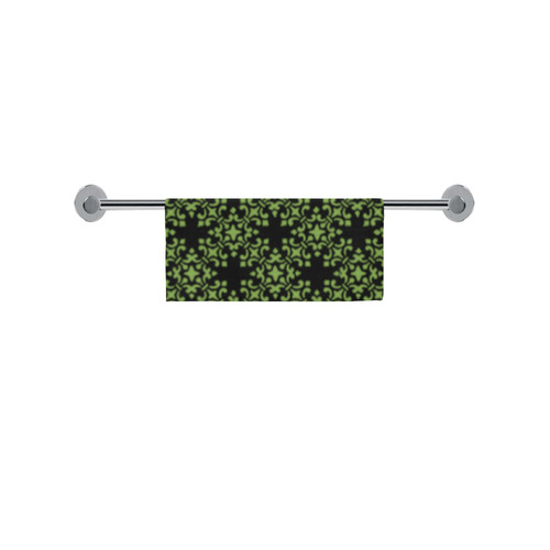 Greenery Damask Square Towel 13“x13”