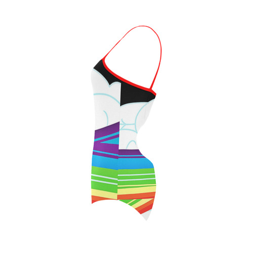 flying with rainbow dash Strap Swimsuit ( Model S05)