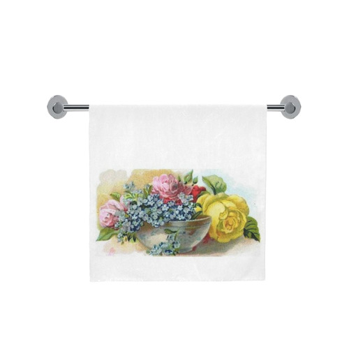 Vintage Floral Bath Towel 30"x56"