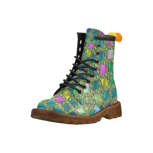 CAMOUFLAGE KARO High Grade PU Leather Martin Boots For Women Model 402H