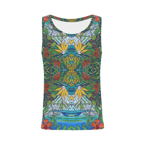 Monarch Garden All Over Print Tank Top for Women (Model T43)