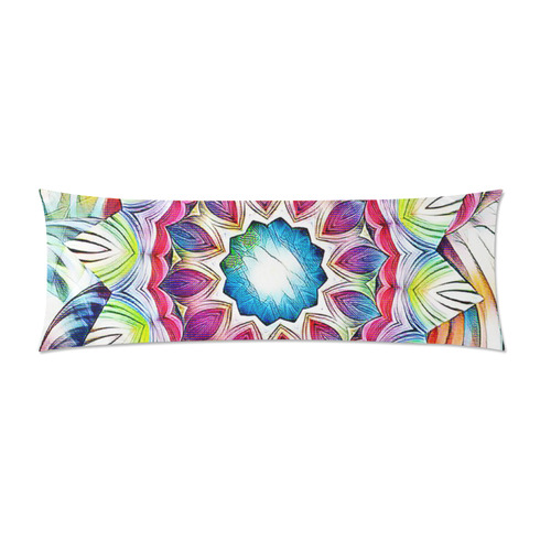 Sunshine Feeling Mandala Custom Zippered Pillow Case 21"x60"(Two Sides)