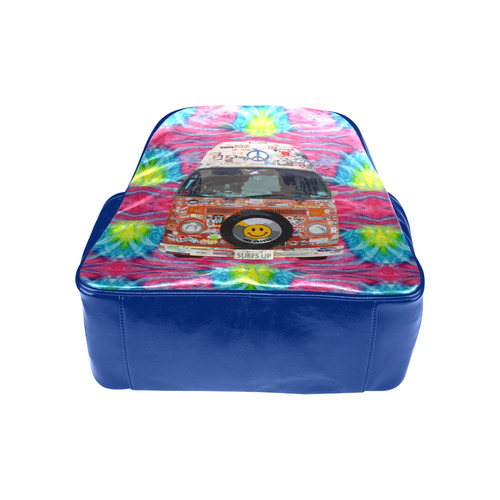 Groovy Hippie Van Multi-Pockets Backpack (Model 1636)