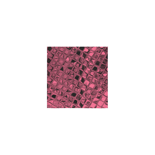 Pink Metallic Square Towel 13“x13”