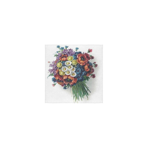Romantic Floral Bouquet Square Towel 13“x13”