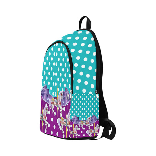 rockabilly carousel pony 3 Fabric Backpack for Adult (Model 1659)