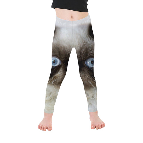 Funny Cat Kid's Ankle Length Leggings (Model L06)