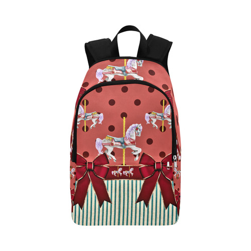 rockabilly carousel pony5 Fabric Backpack for Adult (Model 1659)