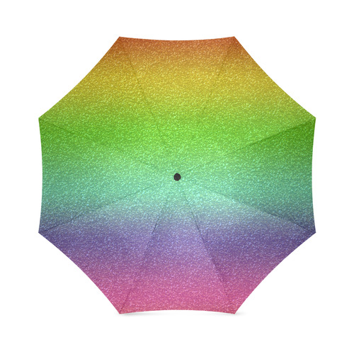 metallic rainbow glitter texture Foldable Umbrella (Model U01)