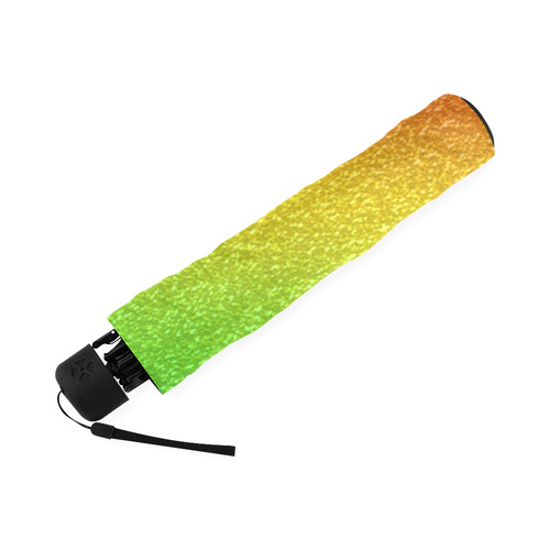 metallic rainbow glitter texture Foldable Umbrella (Model U01)