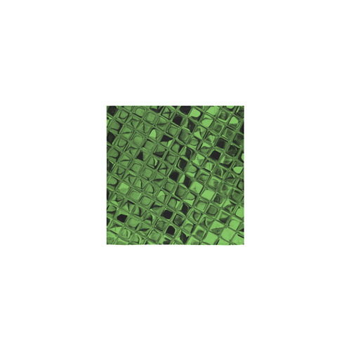 Metallic Green Flash Square Towel 13“x13”