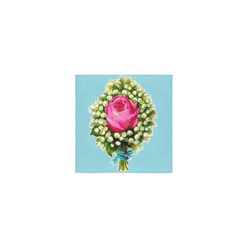 Vintage Floral Bouquet Square Towel 13“x13”