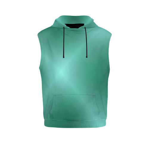 green sleeveless hoodie