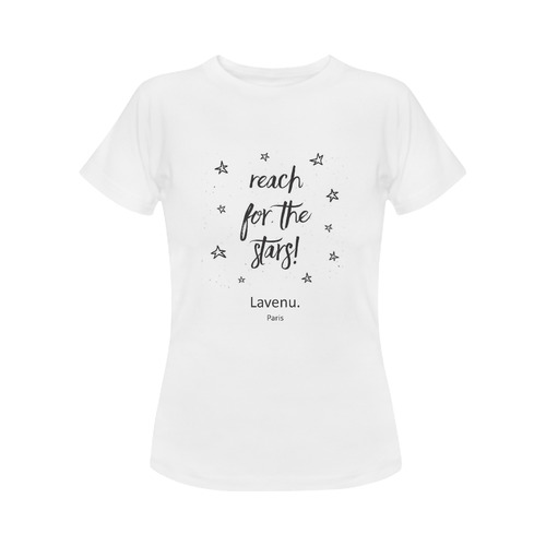 Reach For The Stars White Women's Classic T-Shirt (Model T17）