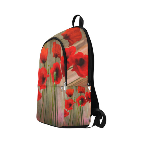 Poppies Fabric Backpack for Adult (Model 1659)