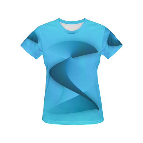 rising energy All Over Print T-Shirt for Women (USA Size) (Model T40)