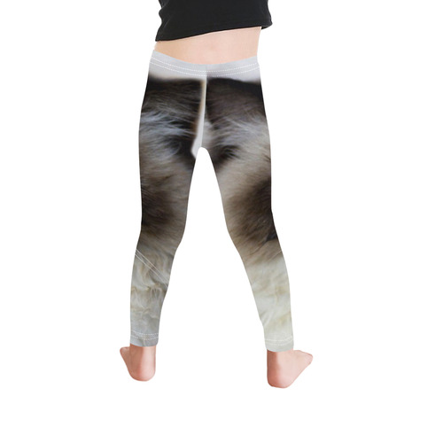 Funny Cat Kid's Ankle Length Leggings (Model L06)