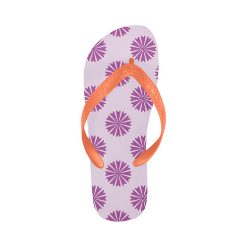 Flowers Flip Flops for Men/Women (Model 040)