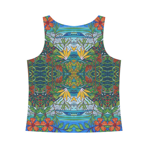 Monarch Garden All Over Print Tank Top for Women (Model T43)