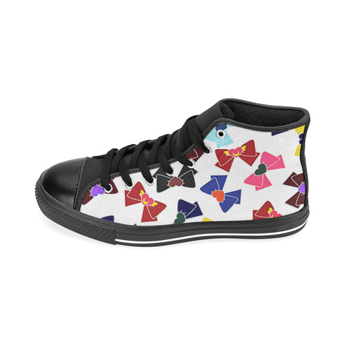 Sailor moon pattern High Top Canvas Shoes for Kid (Model 017)