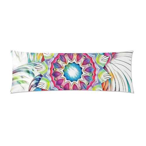 Sunshine Feeling Mandala Custom Zippered Pillow Case 21"x60"(Two Sides)