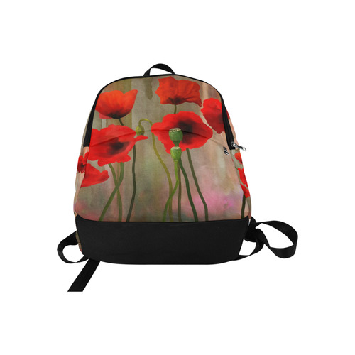 Poppies Fabric Backpack for Adult (Model 1659)