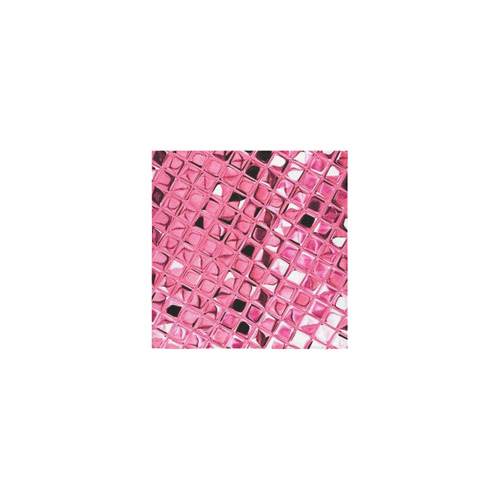 Metallic Pink Square Towel 13“x13”