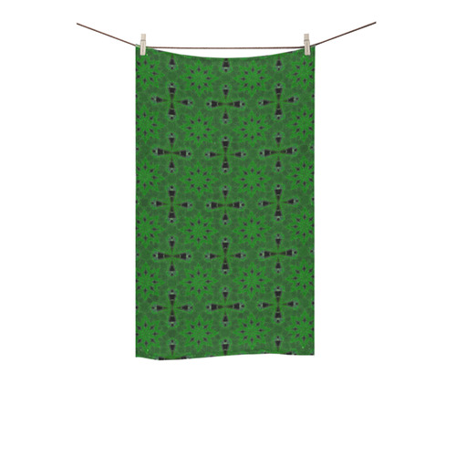 Green and Black Custom Towel 16"x28"