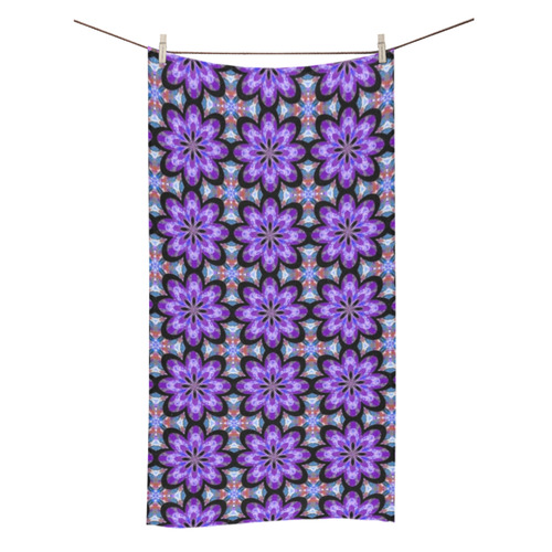 Purple Geometric Bath Towel 30"x56"