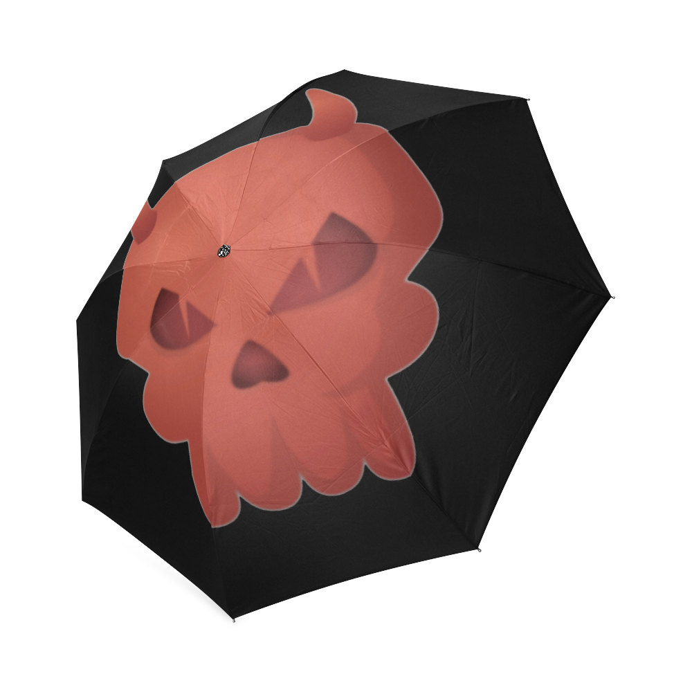 Red Devil Scary Halloween Skull Foldable Umbrella (Model U01) ID