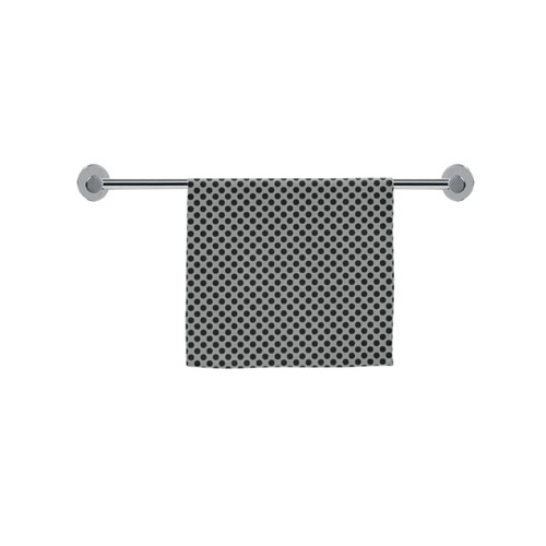 Neutral Gray and Black Polka Dots Custom Towel 16"x28"