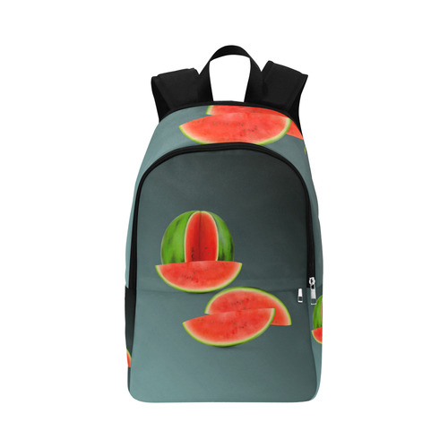 Watercolor Watermelon, red green and sweet Fabric Backpack for Adult (Model 1659)