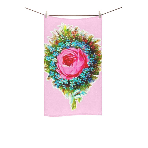 Vintage Floral Bouquet Custom Towel 16"x28"