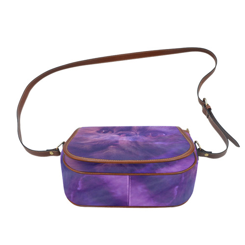 Purple Cat Saddle Bag/Large (Model 1649)