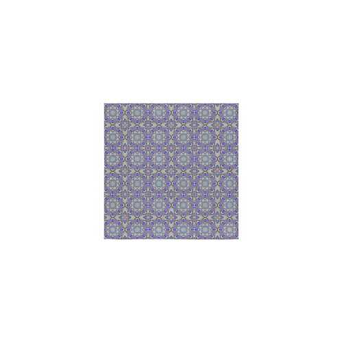 Lavender Blue Geometric Square Towel 13“x13”