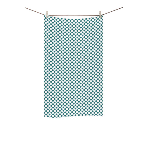 Shaded Spruce Polka Dots Custom Towel 16"x28"