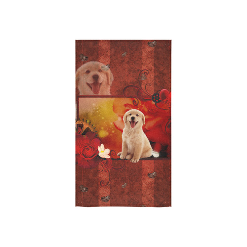 Sweet golden retriever Custom Towel 16"x28"