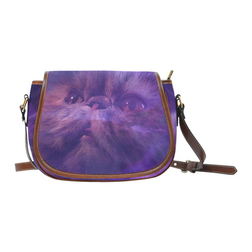 Purple Cat Saddle Bag/Large (Model 1649)