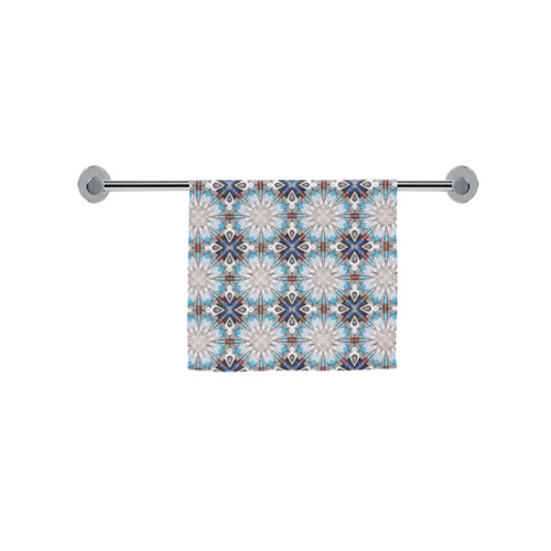Teal Blue Geometric Custom Towel 16"x28"