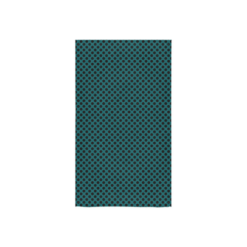 Shaded Spruce and Black Polka Dots Custom Towel 16"x28"