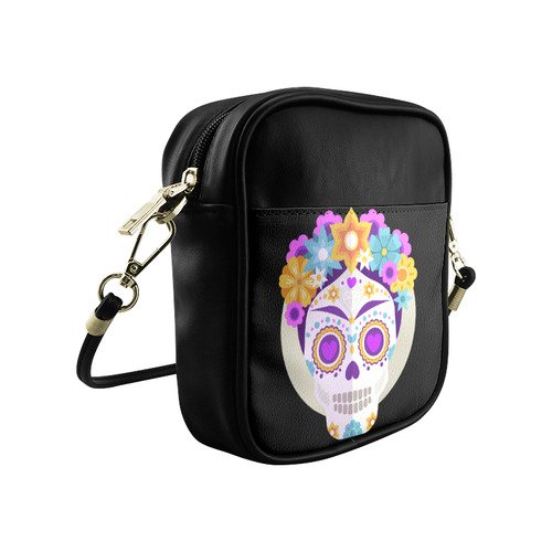 Sugar Skull Day of the Dead Sling Bag (Model 1627)