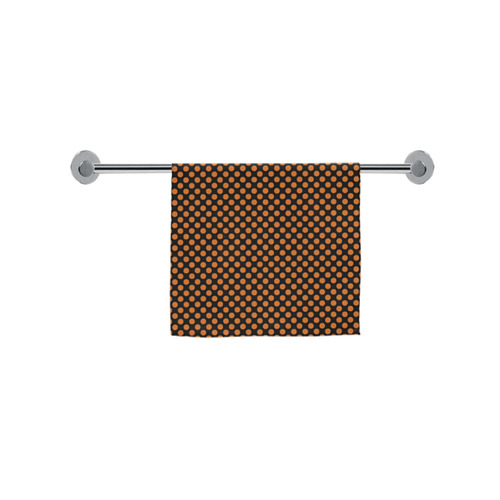 Black and Autumn Maple Polka Dots Custom Towel 16"x28"