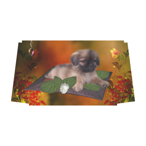 Cute lttle pekinese, dog Classic Travel Bag (Model 1643) Remake