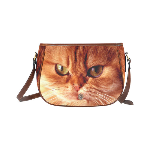 Orange Cat Saddle Bag/Large (Model 1649)