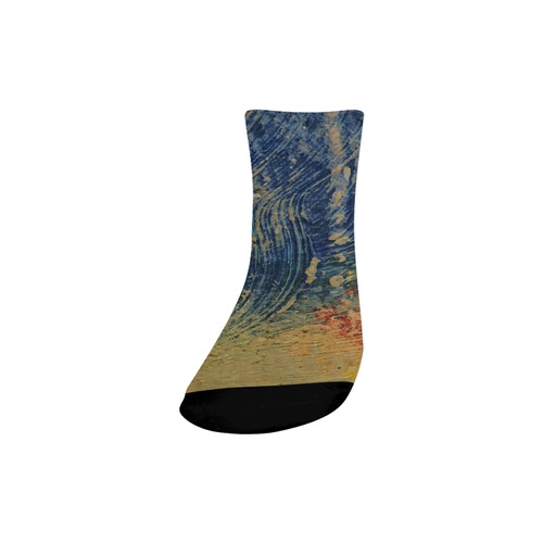 3 colors paint Quarter Socks