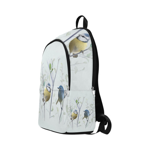 2 Cute Birds in Tree - watercolor Fabric Backpack for Adult (Model 1659)