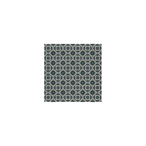 Green Gray and Black Abstract Square Towel 13“x13”