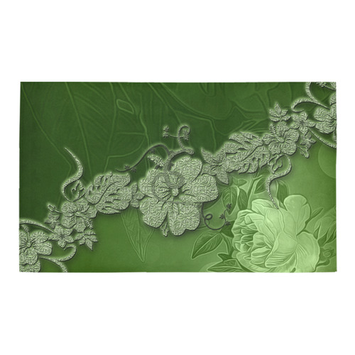 Wonderful green floral design Azalea Doormat 30" x 18" (Sponge Material)