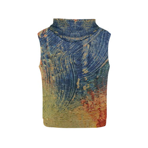 3 colors paint All Over Print Sleeveless Hoodie for Women (Model H15)